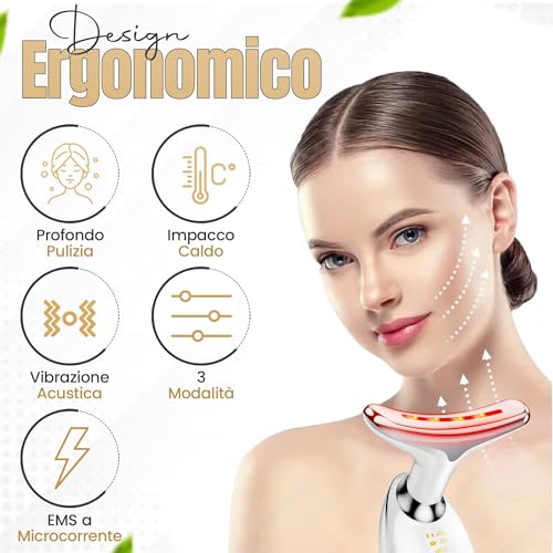 Kepsa Massaggiatore Facciale EMS Antirughe
