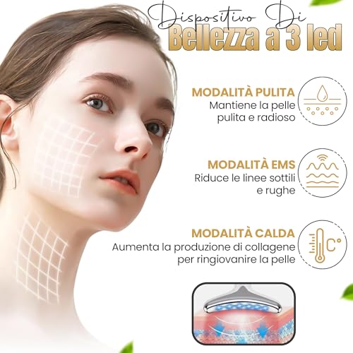 Kepsa Massaggiatore Facciale EMS Antirughe